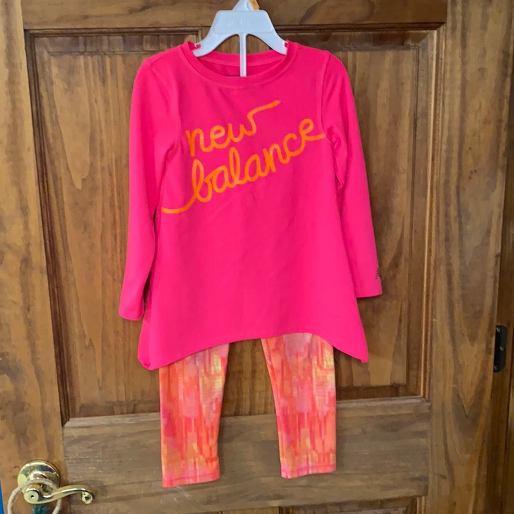 Little girls New Balance Yoga outfit